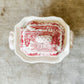 Red Transferware Tureen