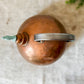 Vintage Art Deco Copper Kettle with Bird Whistle