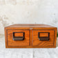 Vintage Globe Wernicke Two Drawer Library Card Catalog