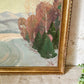 Vintage Signed Winter Landscape Oil Painting, c1935