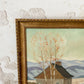 Vintage Signed Winter Landscape Oil Painting, c1935