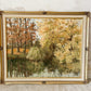 Vintage English Oil Painting of Autumn Landscape at Cannizaro Park, London