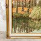 Vintage English Oil Painting of Autumn Landscape at Cannizaro Park, London