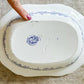 Vintage "Romeo" by Cauldon Purple Transferware Ironstone Serving Dish, c1930