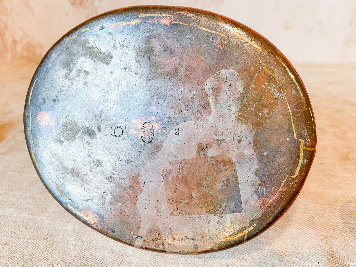 Army & Navy Cooperative Society Ltd. English Oval Copper Kettle, c1900