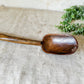Primitive Hand Carved 26" Spoon with Leather Strap