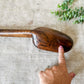 Primitive Hand Carved 26" Spoon with Leather Strap