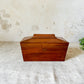 Vintage Mahogany Wood Tea Caddy