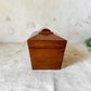 Vintage Mahogany Wood Tea Caddy