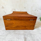 Vintage Mahogany Wood Tea Caddy