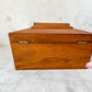 Vintage Mahogany Wood Tea Caddy