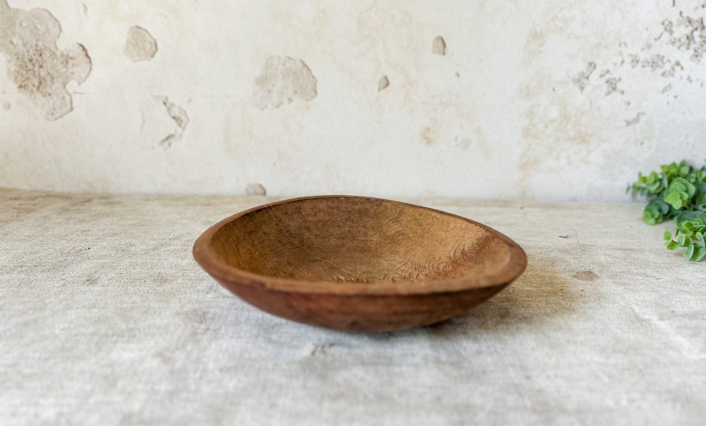 Vintage Turned 9" Wooden Bowl