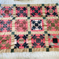 Antique Broken Dishes Unfinished Quilt Top | Late 1800s Calico Fabrics