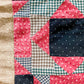 Antique Broken Dishes Unfinished Quilt Top | Late 1800s Calico Fabrics