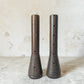 Vintage Pair of Wooden Beehive Spool Candle Holders