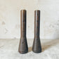 Vintage Pair of Wooden Beehive Spool Candle Holders