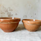 Watt Pottery Arcs Pumpkin Orange Stoneware Mixing Bowl Set of 4, c1940