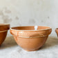Watt Pottery Arcs Pumpkin Orange Stoneware Mixing Bowl Set of 4, c1940