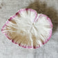 Vintage Earthenware Cream and Pink Leaf Dish