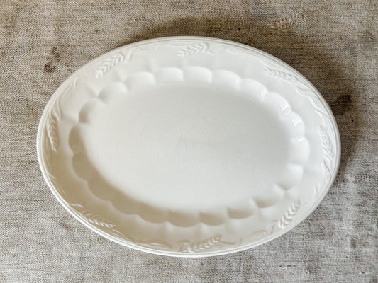 Arthur Wilkinson Ironstone Wheat 12" Serving Platter, c1910