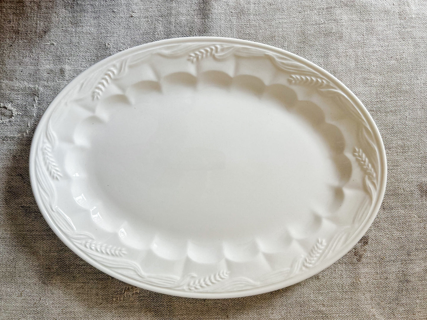 Arthur Wilkinson Ironstone Wheat 14" Serving Platter, c1910
