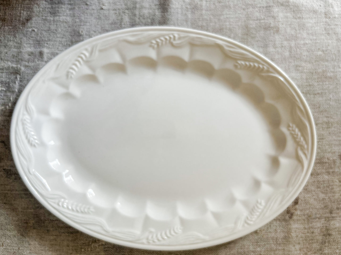 Arthur Wilkinson Ironstone Wheat 14" Serving Platter, c1910