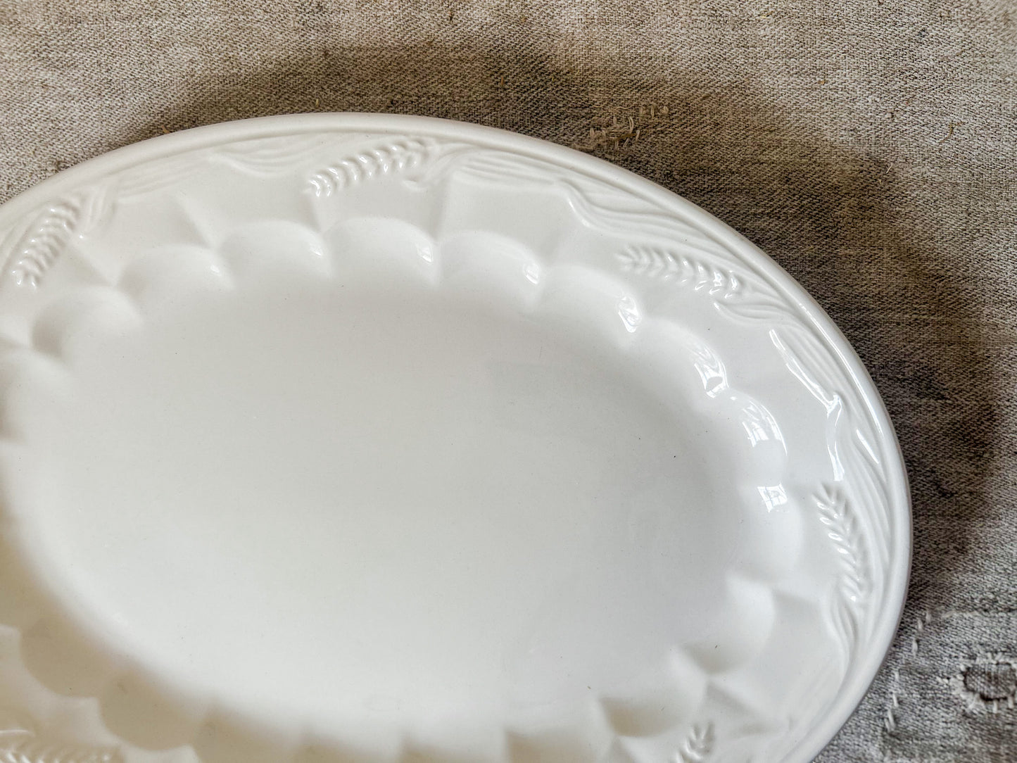 Arthur Wilkinson Ironstone Wheat 14" Serving Platter, c1910