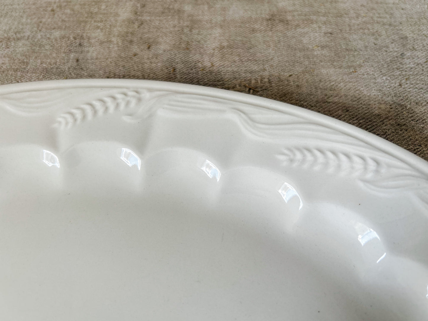 Arthur Wilkinson Ironstone Wheat 14" Serving Platter, c1910
