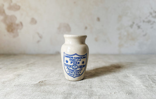 Carricks Cumberland Dairy Cold Cream Pot, c1880