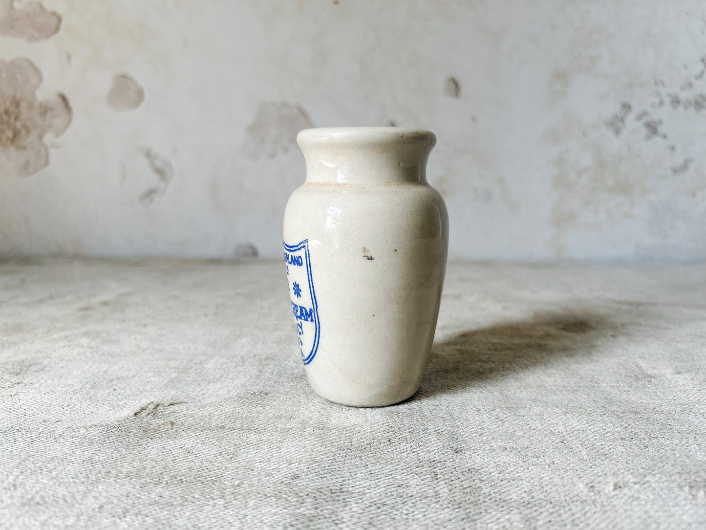 Carricks Cumberland Dairy Cold Cream Pot, c1880