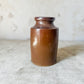 English Brown Stoneware Salt Glazed Kitchen Pot, c1890