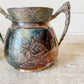 Set of Two Antique Etched Silverplate Sugar Bowls with Trophy Handles