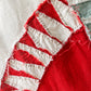 Antique New York Beauty Quilt TOP | Rocky Road Red Green Cheddar and White Unfinished Quilt