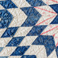 Vintage Blue and White Lone Star Quilt, c1950