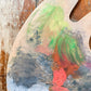 Large 15" Kidney Shaped Decorated Wood Artist's Palette