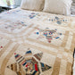 Antique String Lemoyne Star Quilt | Scrappy Stacker Display Quilt