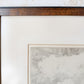 Framed Signed Dry Etching of the Hague by Roodenburg, 1954