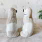 Antique Pair of 4.5" Staffordshire Poodle Figures