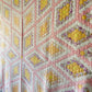 Vintage Radiating Diamond Fields Pink Quilt, c1930
