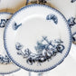 Antique Butterfly Blue Dutch Ironstone 9" Plates - "Malaga" by Petrus Ragout