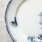 Antique Butterfly Blue Dutch Ironstone 9" Plates - "Malaga" by Petrus Ragout