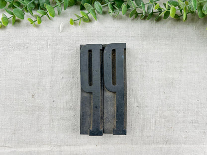 CHOICE Vintage Tall Skinny Wood 5" Letterpress Blocks