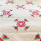 Antique Red and Overdye Green California Rose Applique Quilt c1880s, 90" x 67"