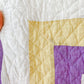 Vintage Purple & Green Heirloom Depression Era Quilt, c1930s, 80" x 72"